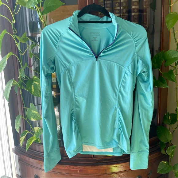 Athleta Tops Athleta Athletic Long Sleeve Quarter Zip Poshmark